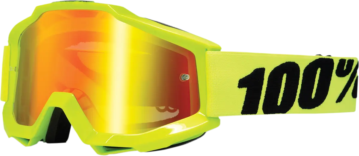 Yellow Goggles with Orange Lens
