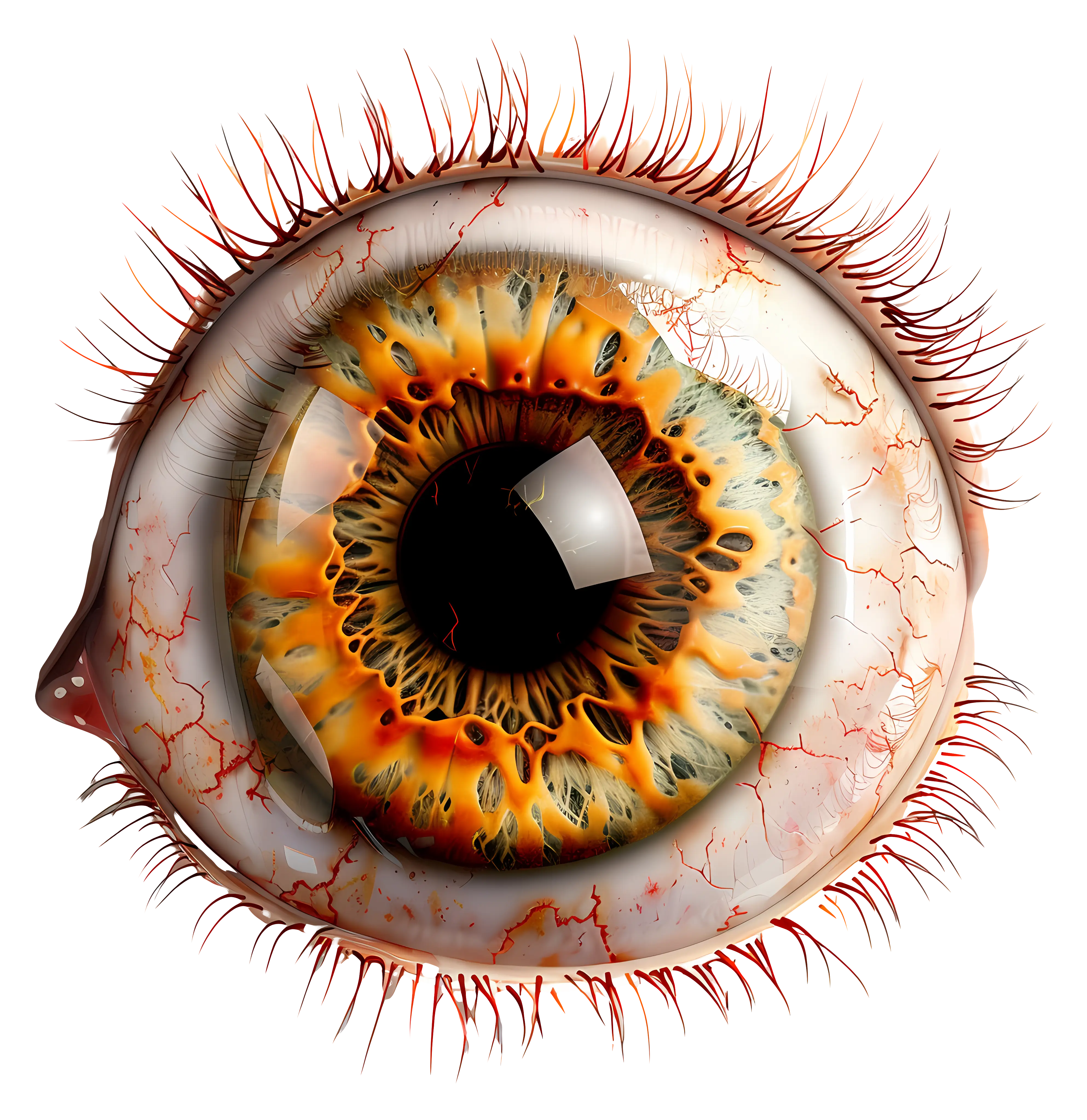 Super Realistic Human Eye Illustration