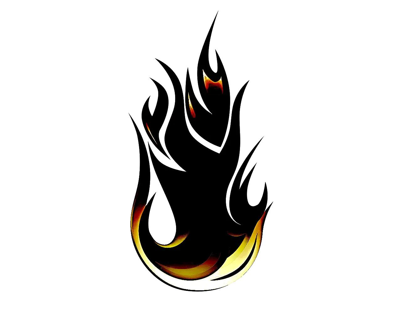 Black Flame Symbol
