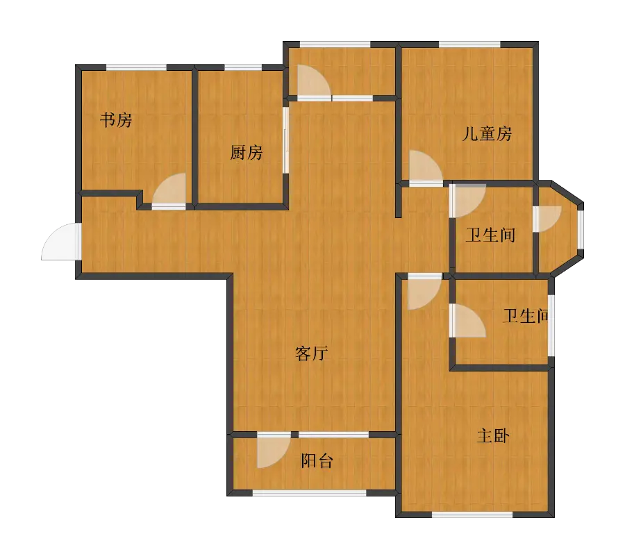 Detailed Floor Plan for a Residential Unit