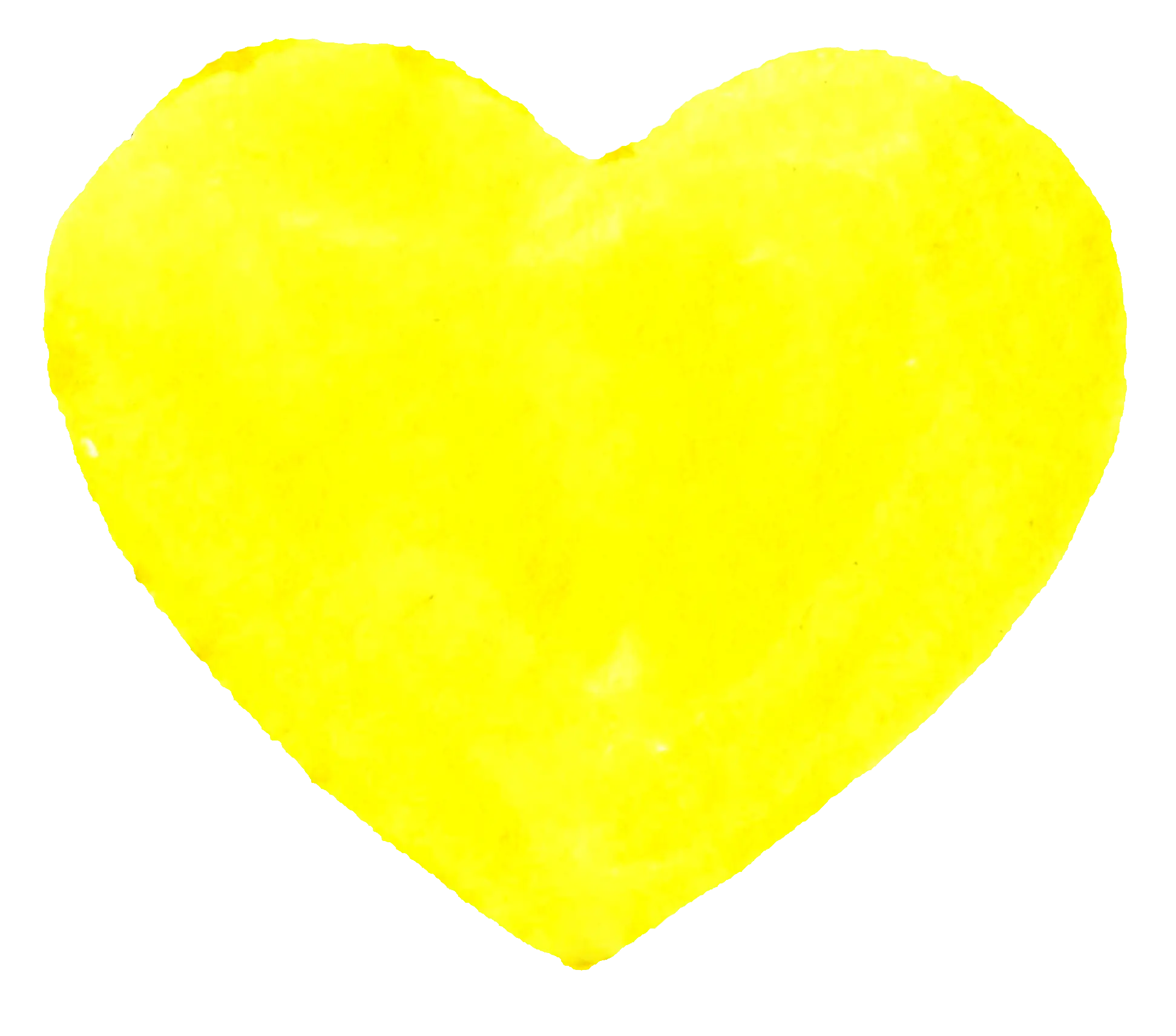 Bright Yellow Heart Symbol