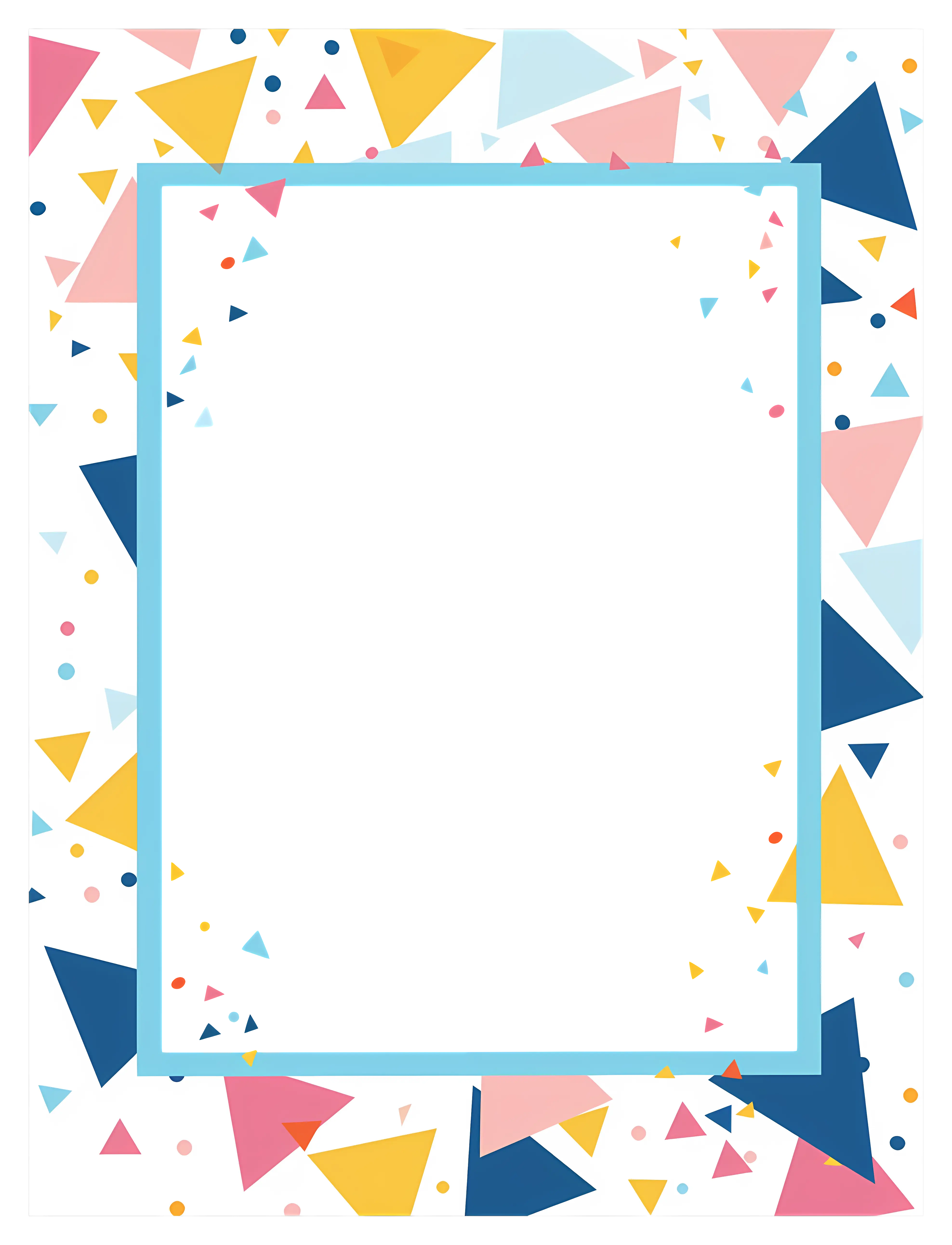 Colorful Geometric Frame Artwork