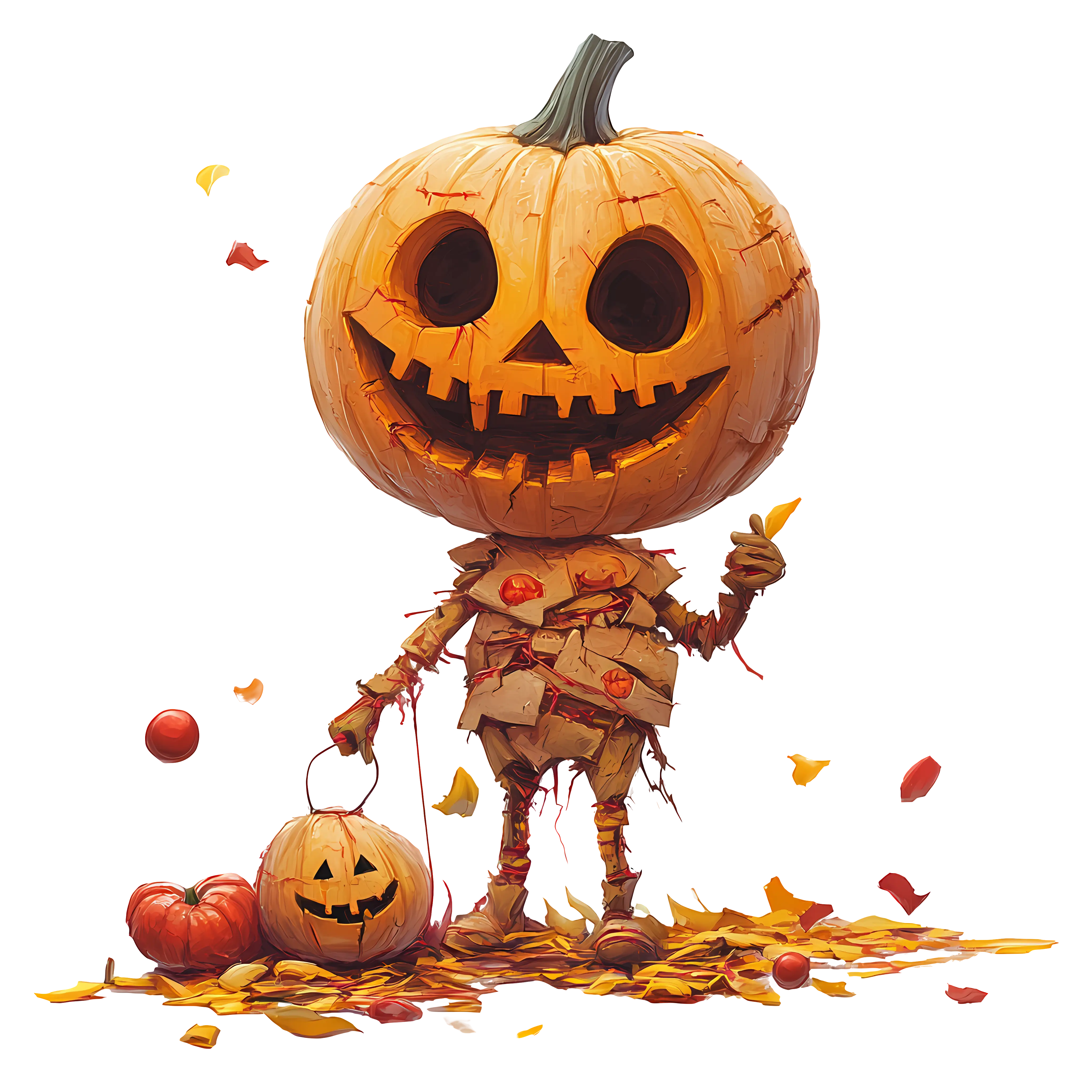 Pumpkin Character for Halloween