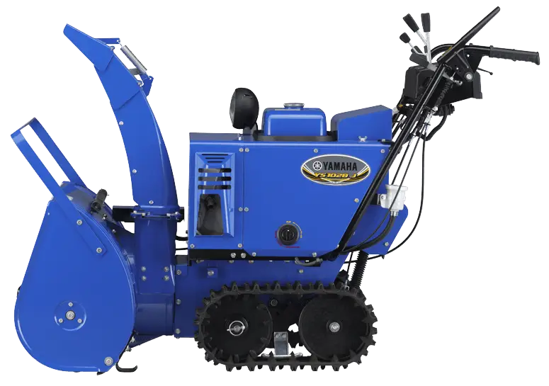 Blue Yamaha Snow Blower