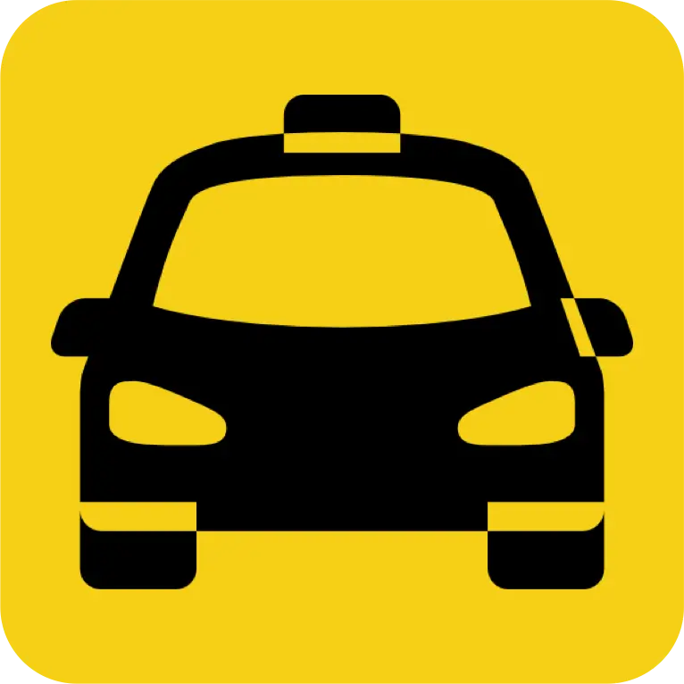 Yellow Taxi Icon
