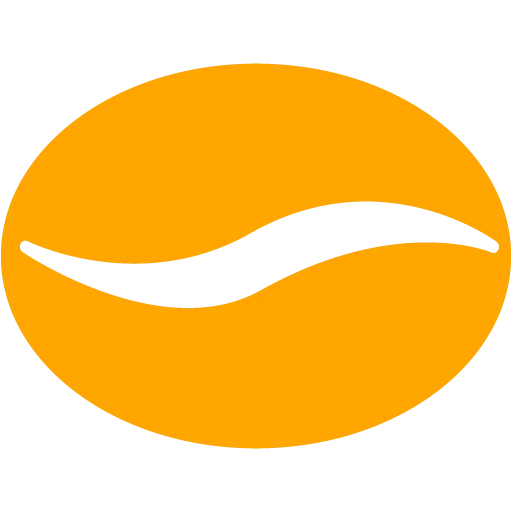 Yellow Abstract Wave Logo Design