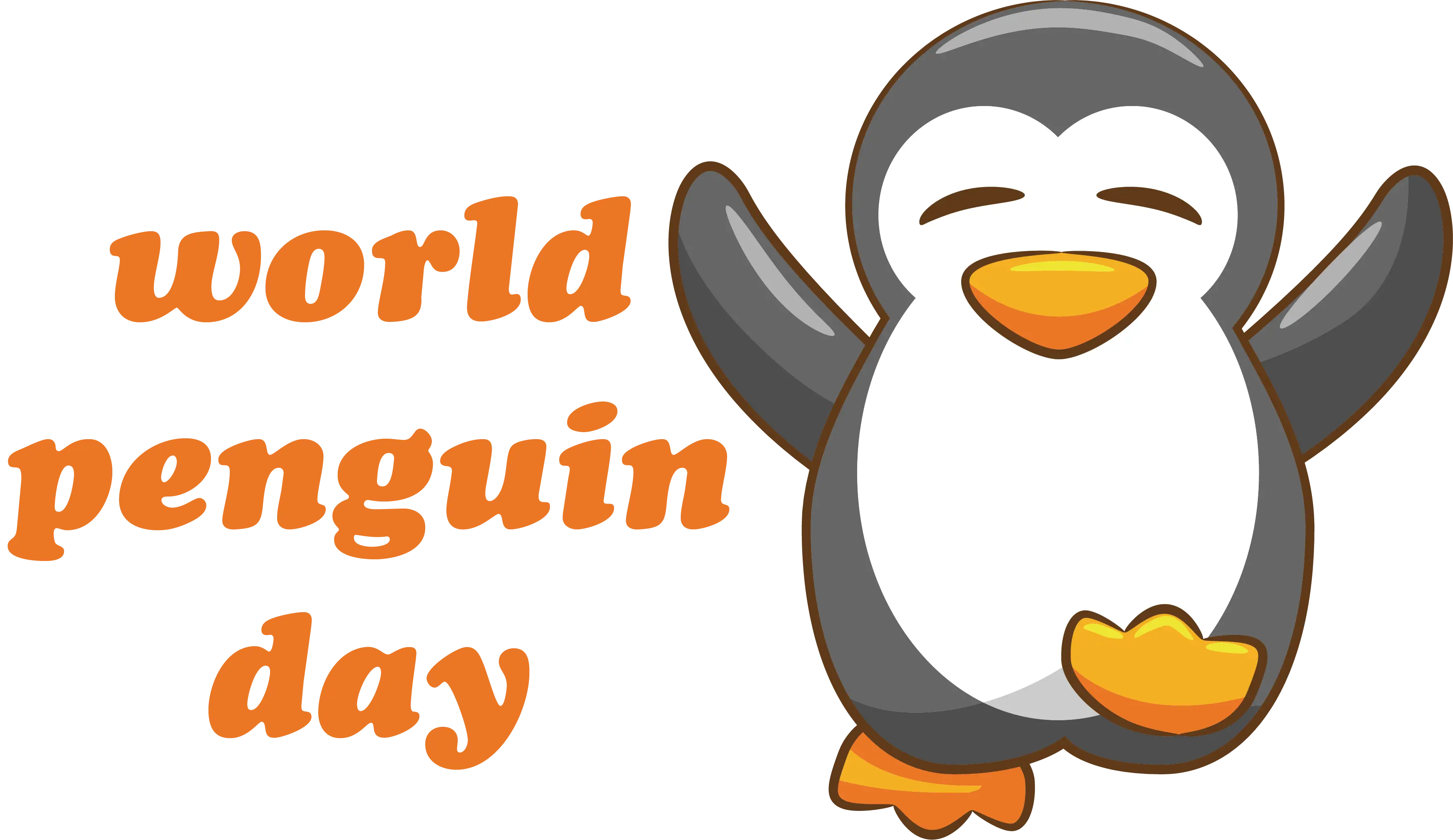 Dancing Penguin Illustration for World Penguin Day