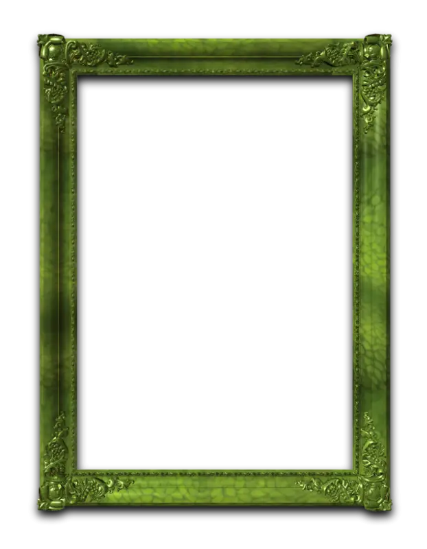Green Ornamental Photo Frame