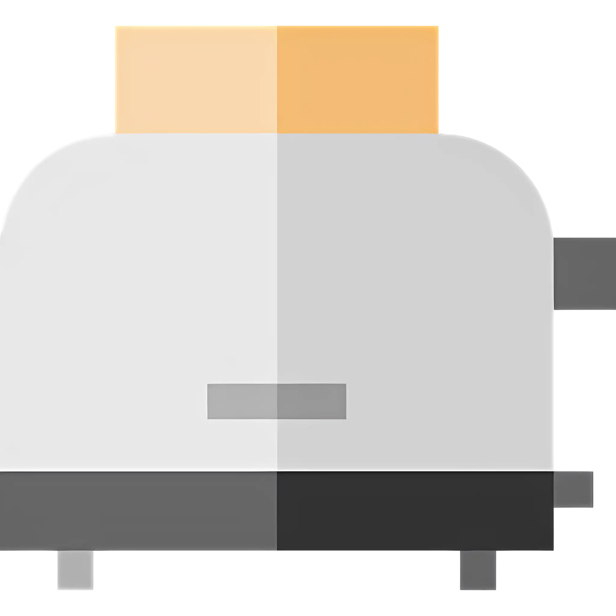 Minimalist Toaster with Toast