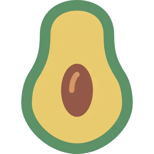 Sliced Avocado with Seed