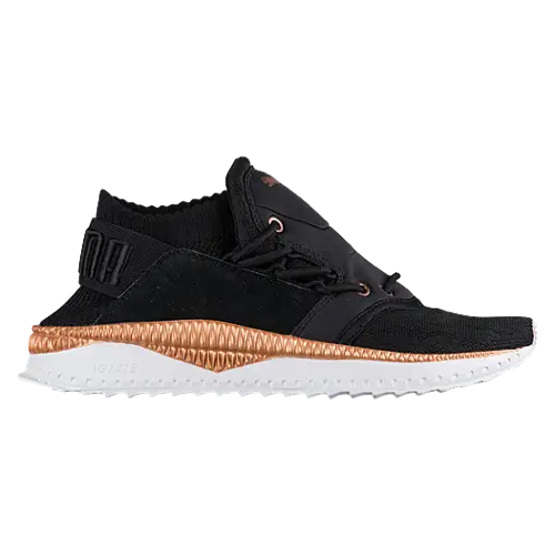 Black Trendy Sneaker with Copper Accents