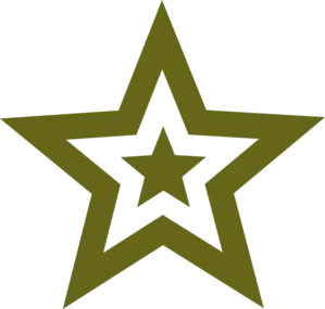 Green Star Symbol Design