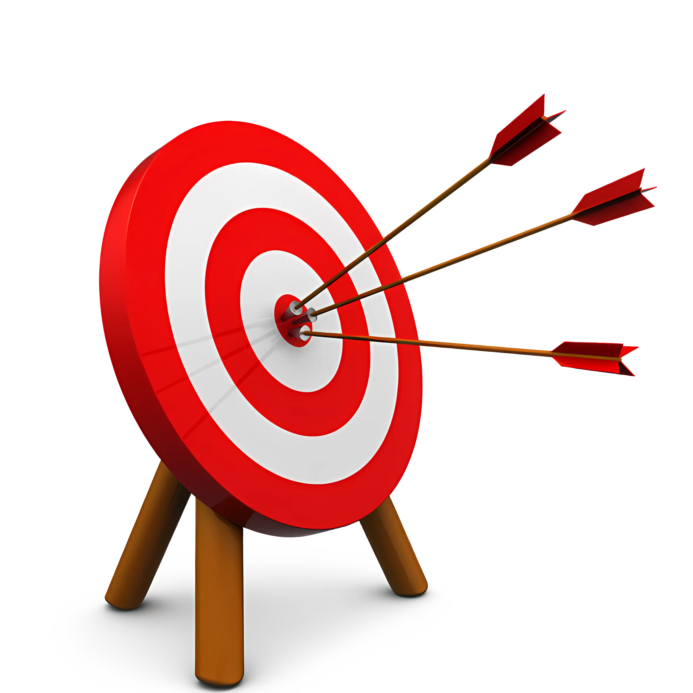 Archery Target and Arrows Illustration