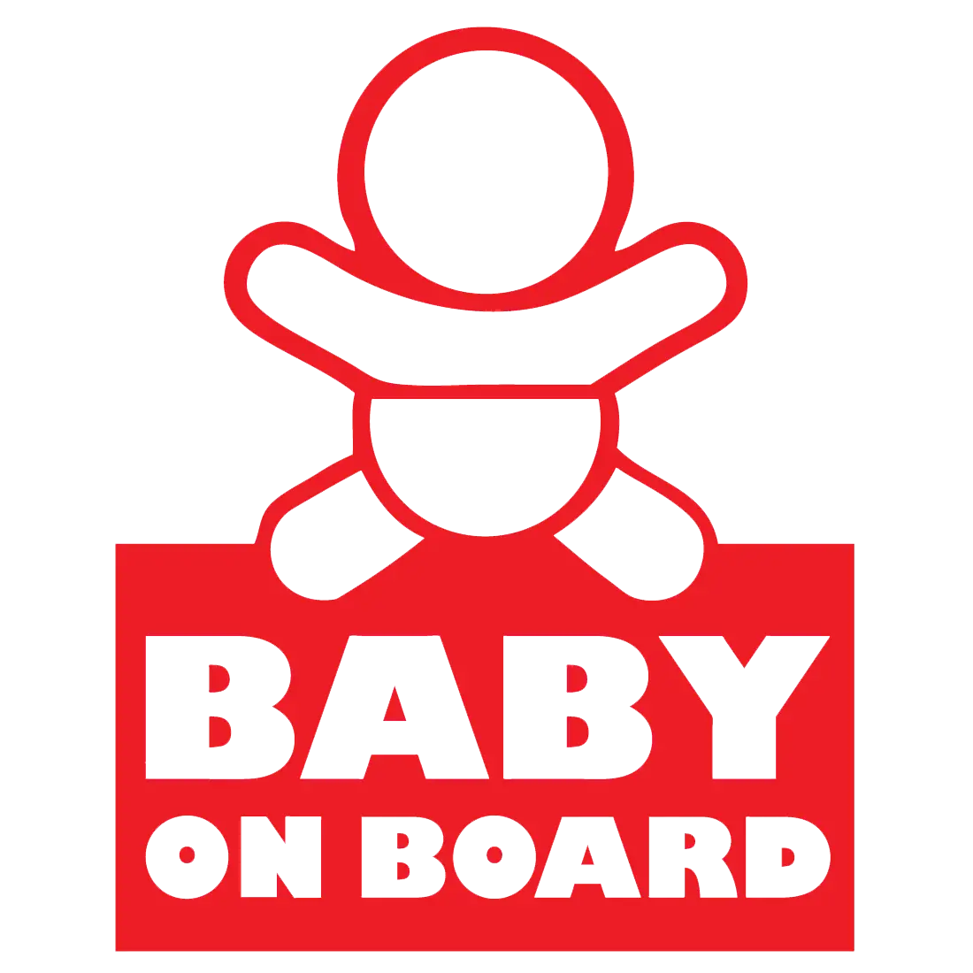Baby Onboard Warning Sign Logo