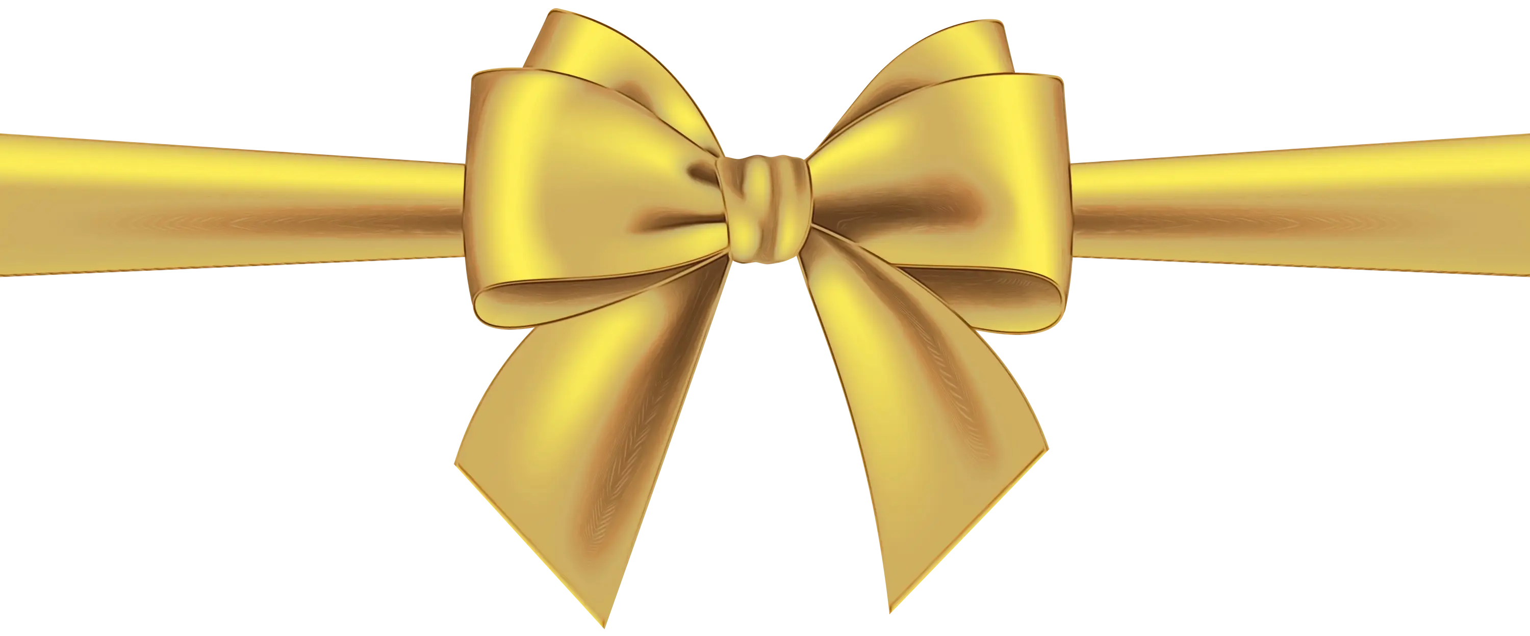 Golden Ribbon and Bow Design