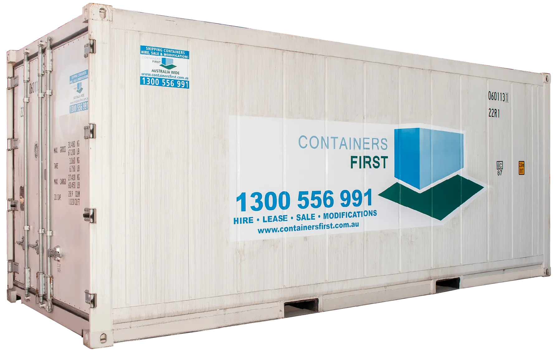 White Storage Container for Shipping