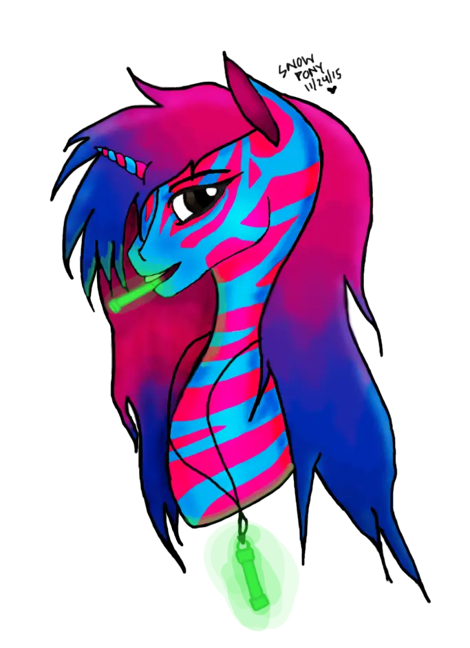 Colorful Unicorn Character