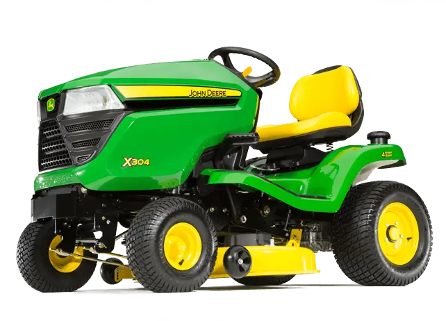 Green Ride-On Lawn Mower
