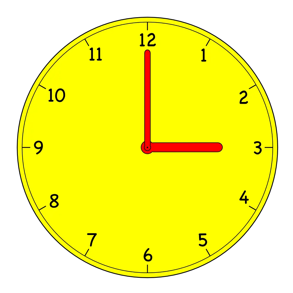 Yellow Round Clock Showing Time