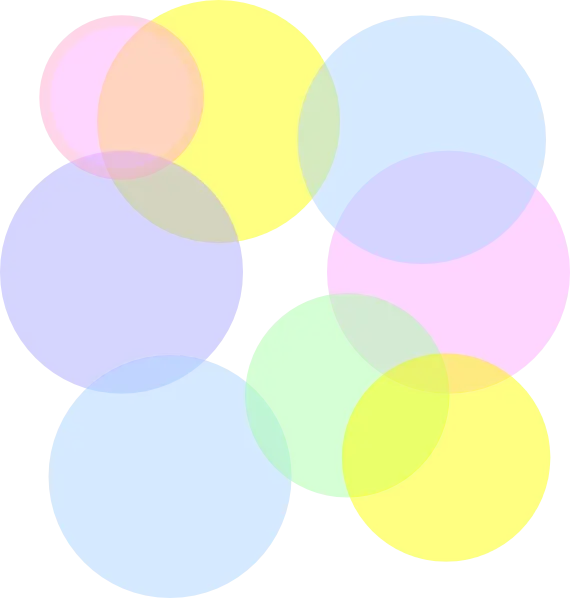 Overlapping Colorful Circles