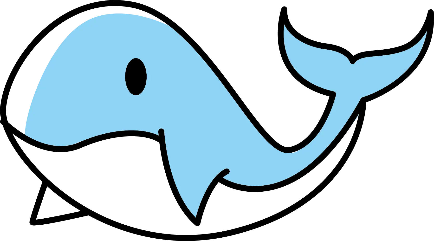 Blue Whale Cartoon for Marine Art