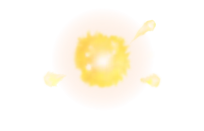 Yellow Energy Spark Illustration