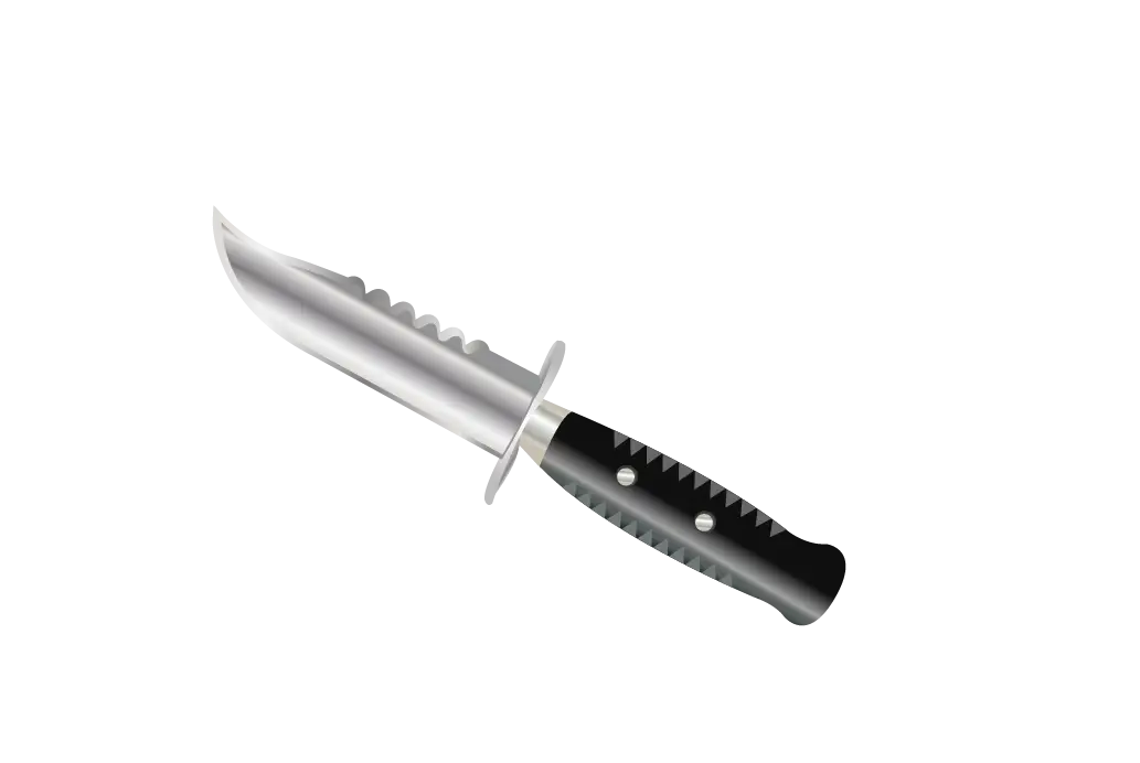 Knife with Sharp Blade
