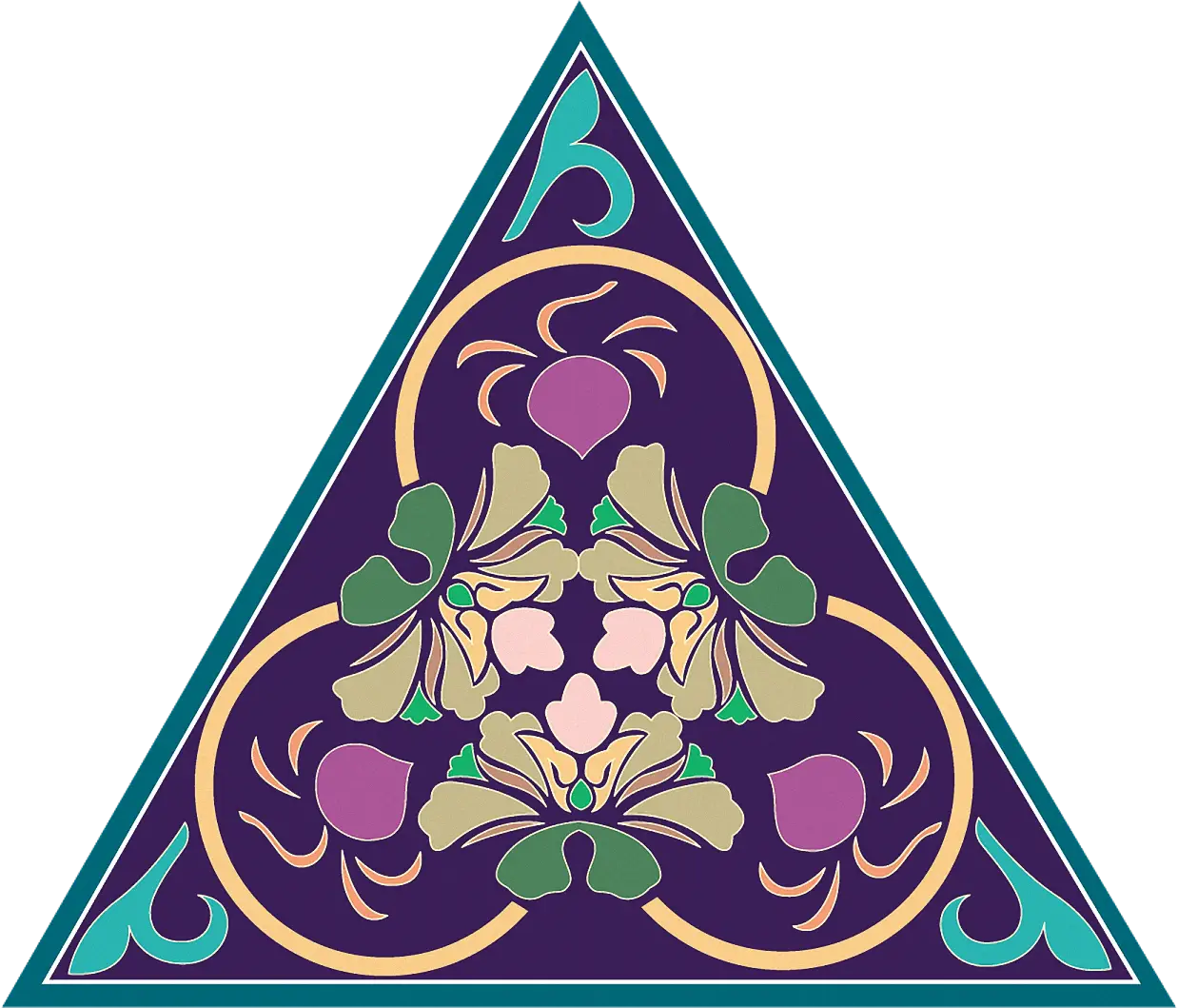 Colorful Geometric Triangle Pattern