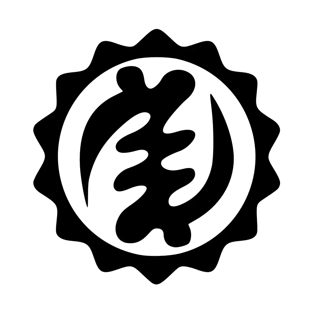Abstract Black and White Symbol