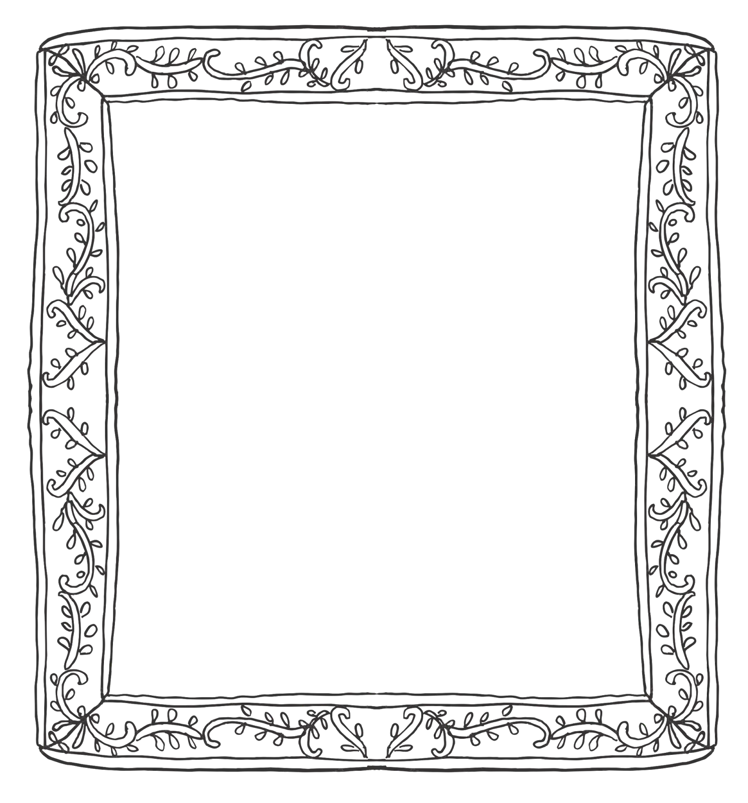Hand-Drawn Ornate Decorative Frame