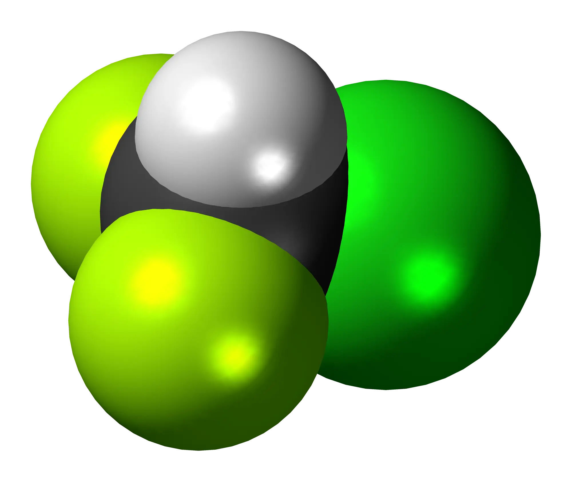 3D Molecular Model with Atoms