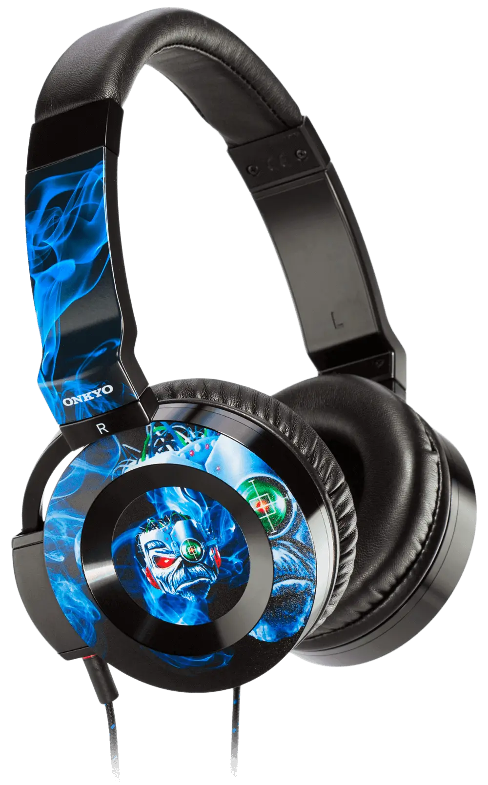 Stylish Gaming Headphones with Blue Design