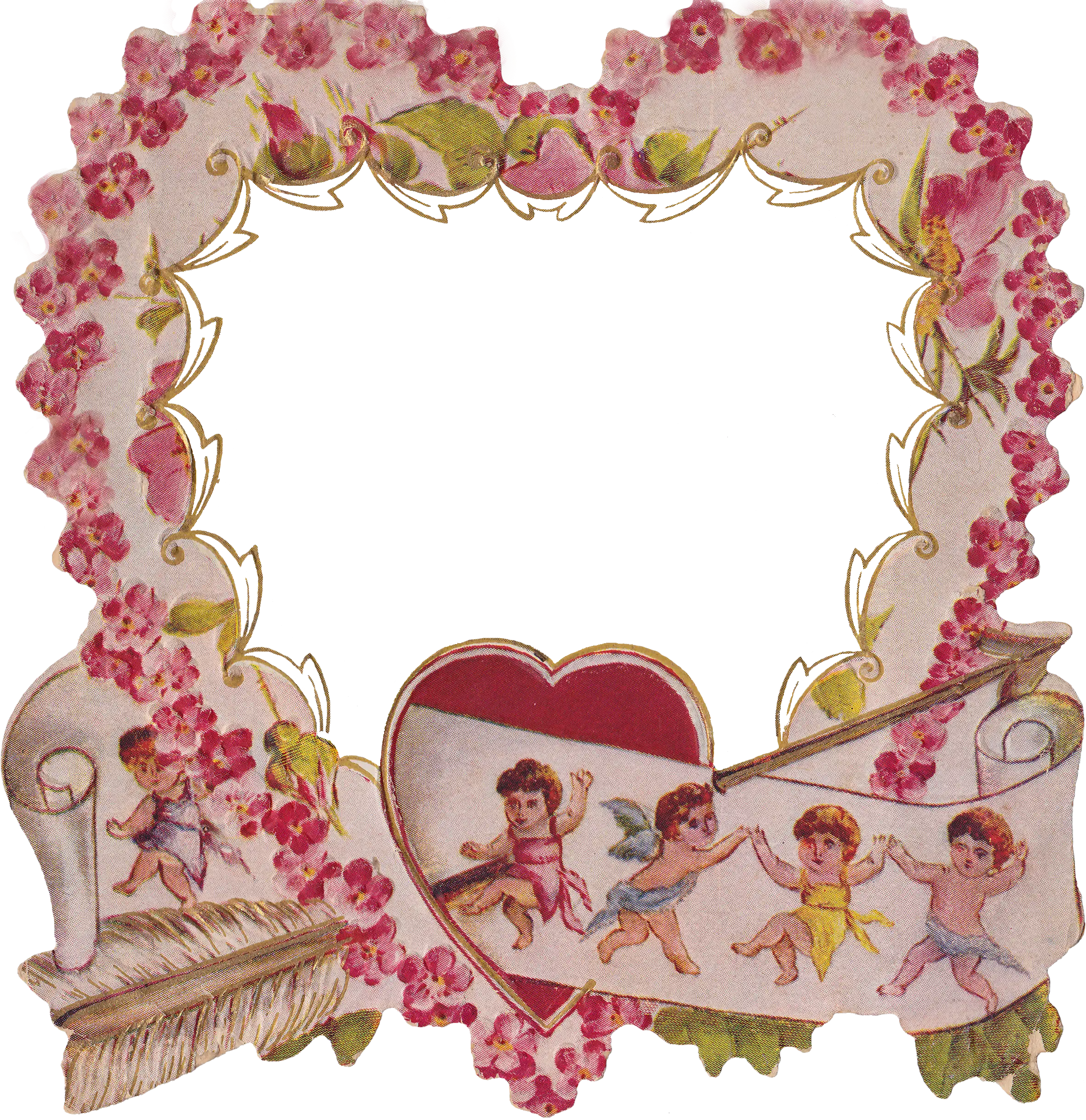 Heart Frame with Cherubs