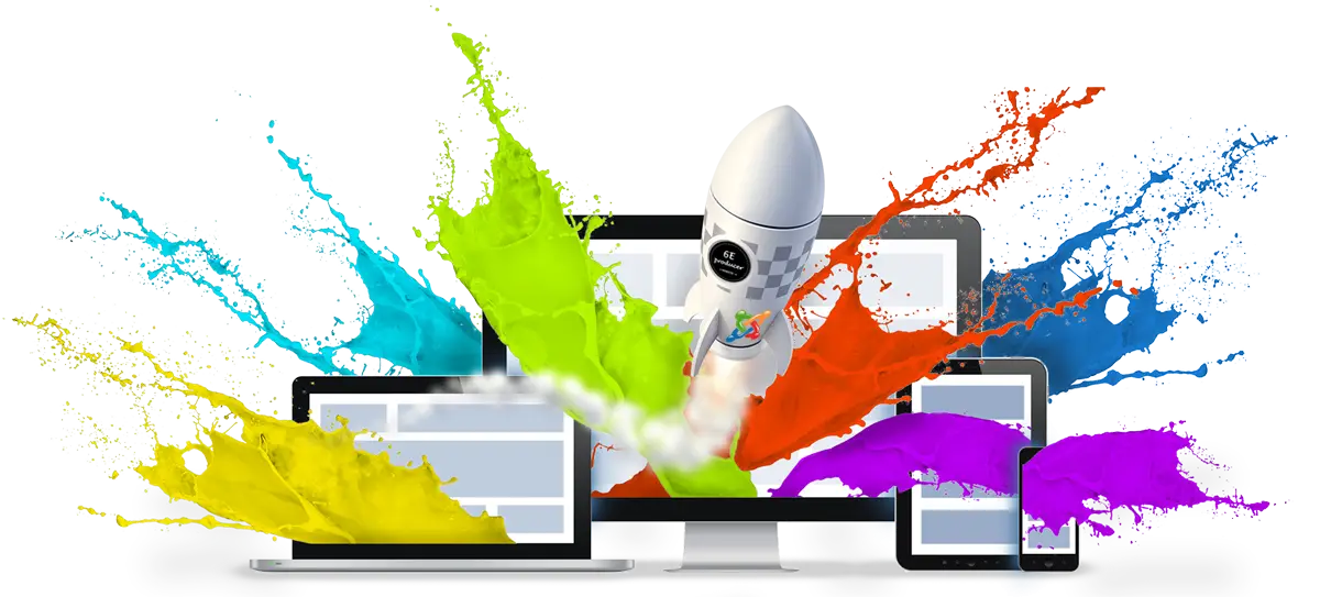 Color Splash with Multiple Digital Screens