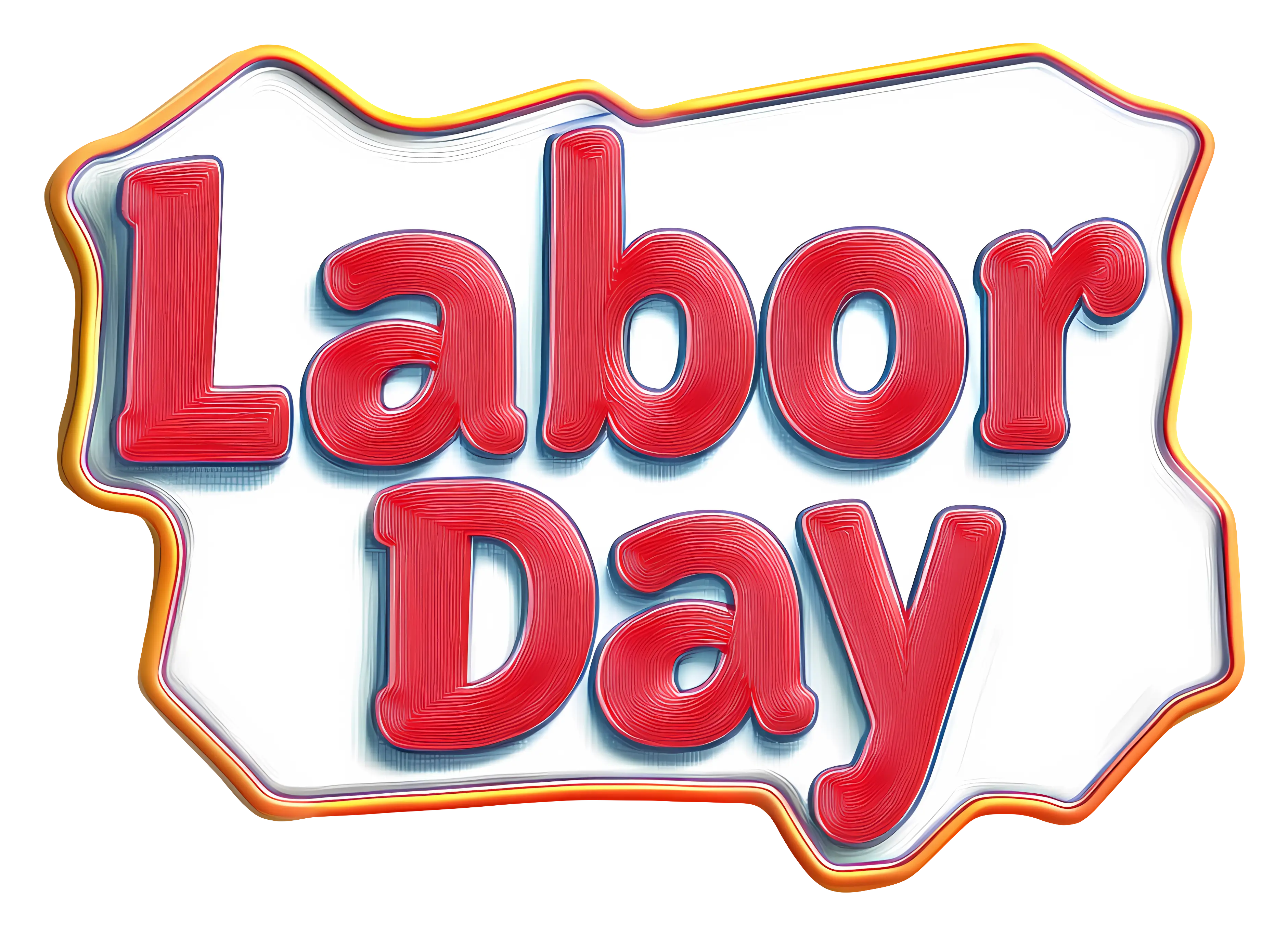 Labor Day Celebration Text Design