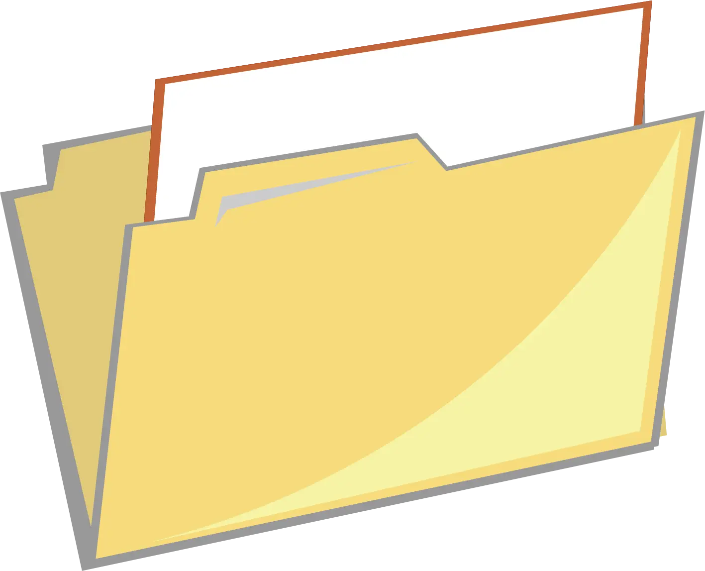 Yellow File Folder for Organization