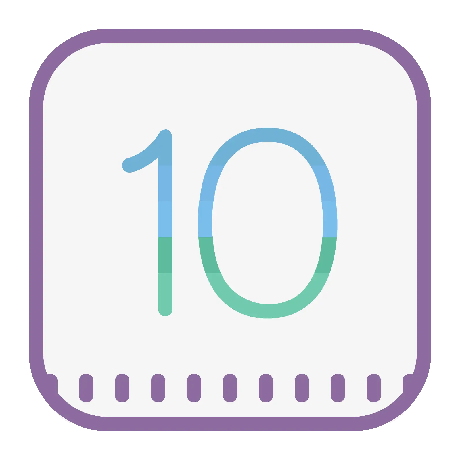 Number 10 Icon