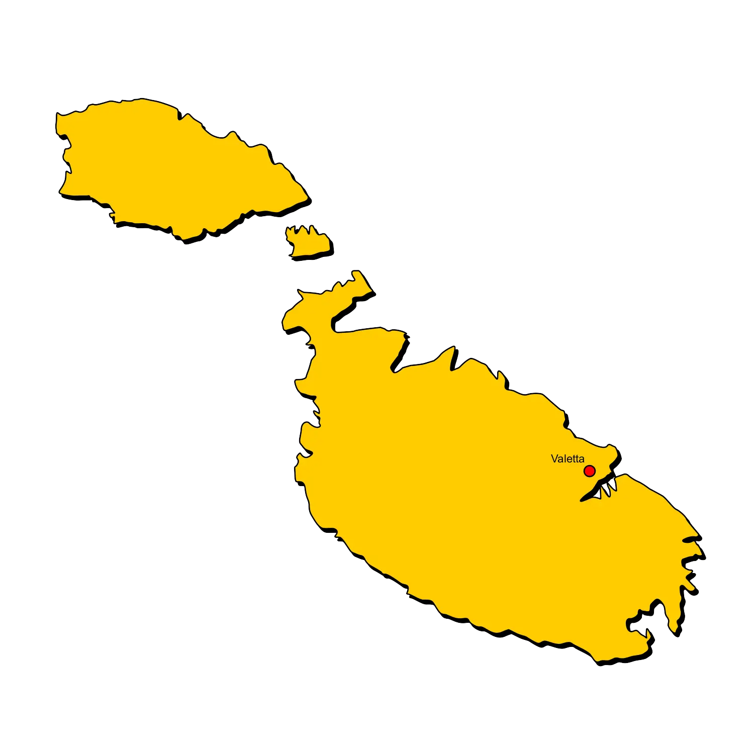 Map of Malta