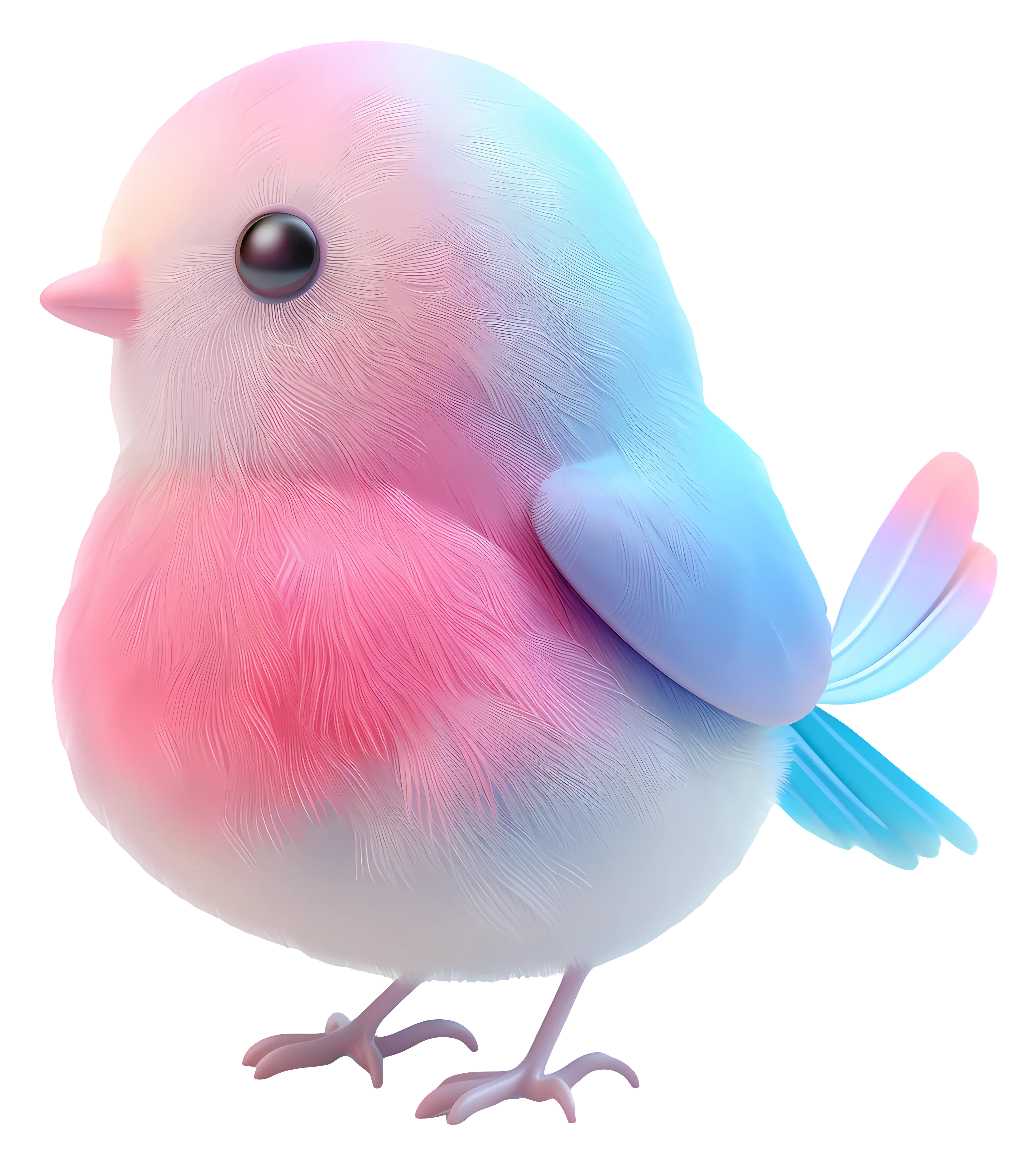 Cute and Colorful Bird Illustration