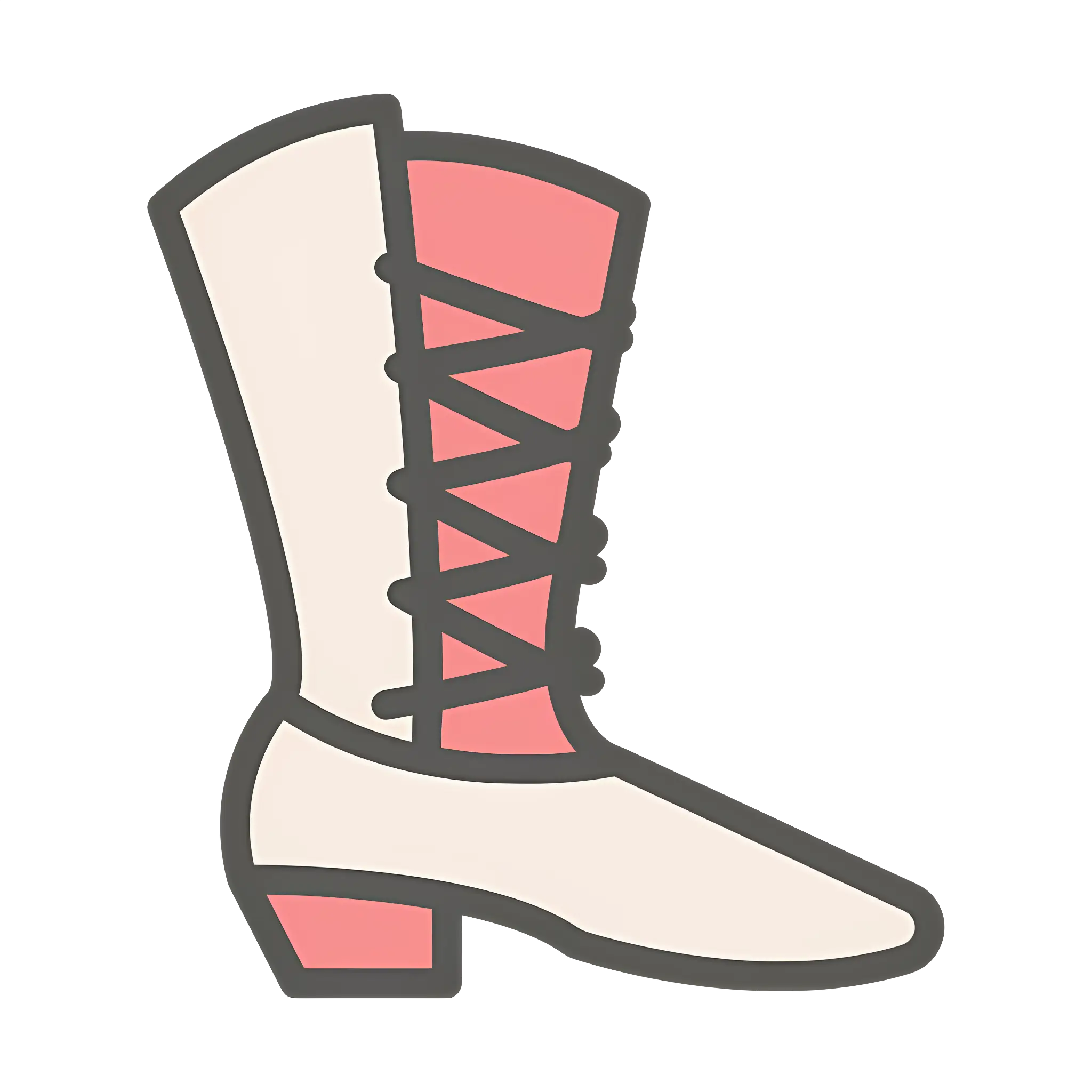 Lace-up Boot Illustration