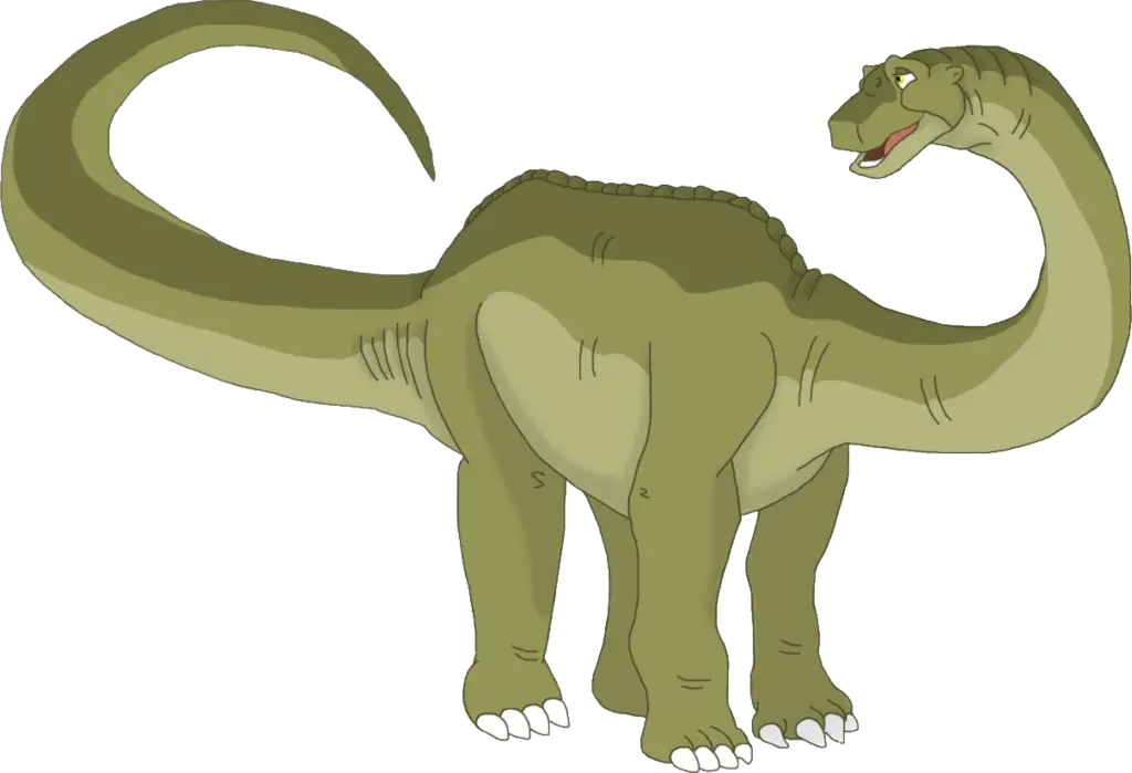 Cartoon Green Dinosaur Illustration