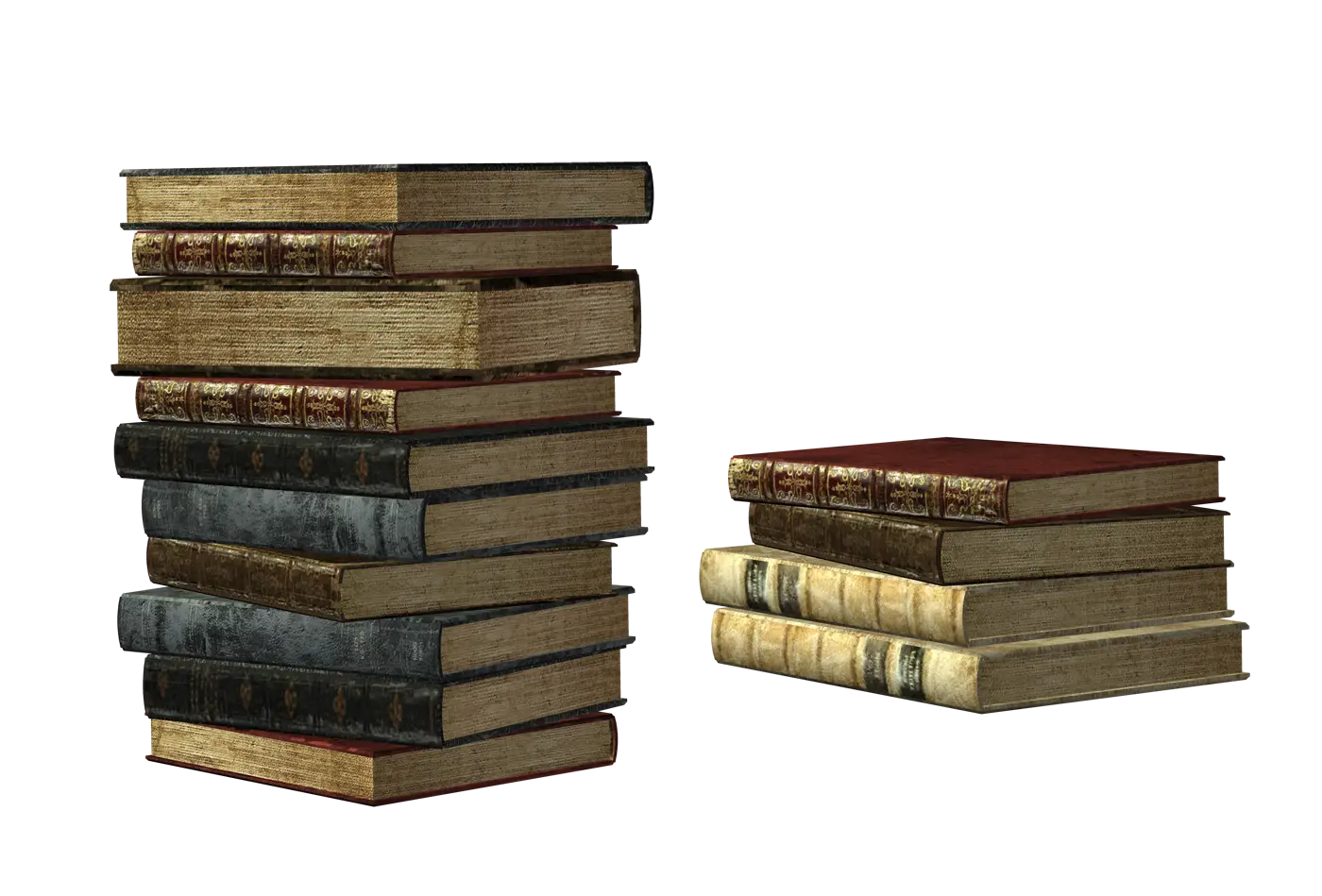 Stack of Books with Vintage Appeal
