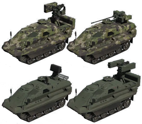 Camouflaged Military Vehicles