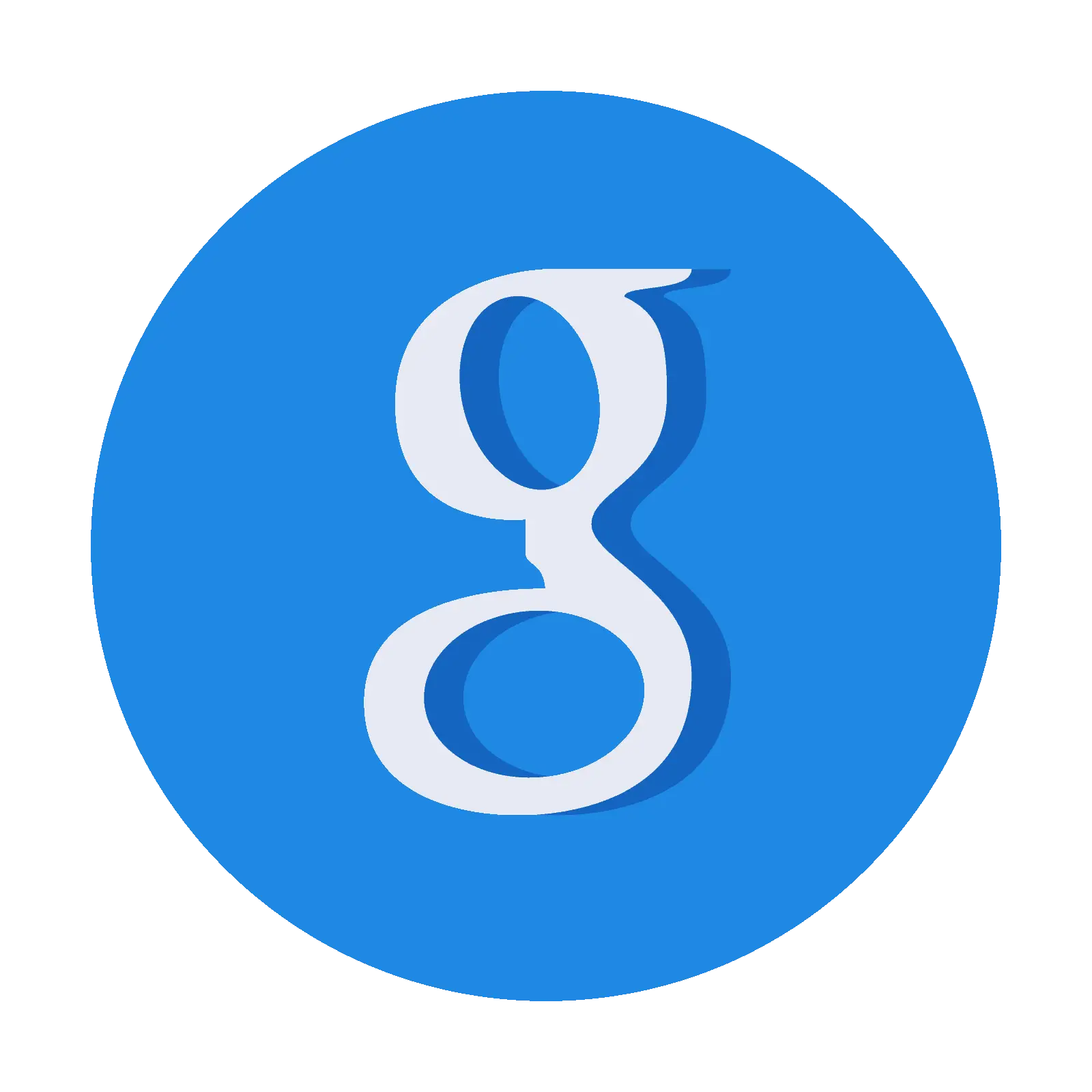 Blue Google Icon for Online Branding
