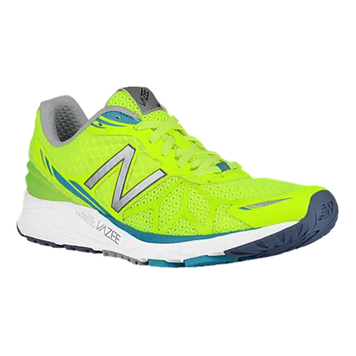 Neon Yellow and Blue Running Shoes