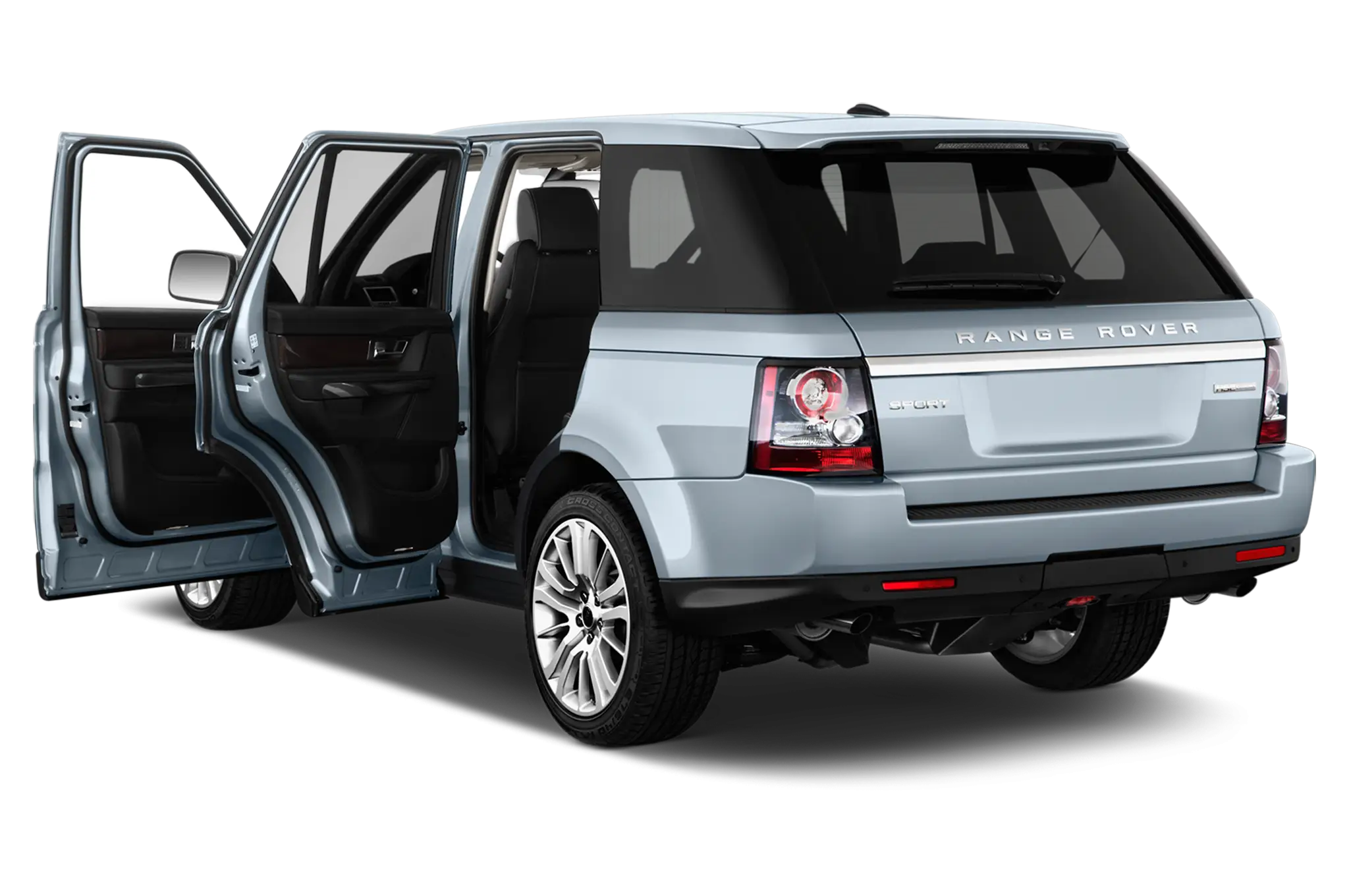 Blue SUV with Open Doors for Comfortable Travel