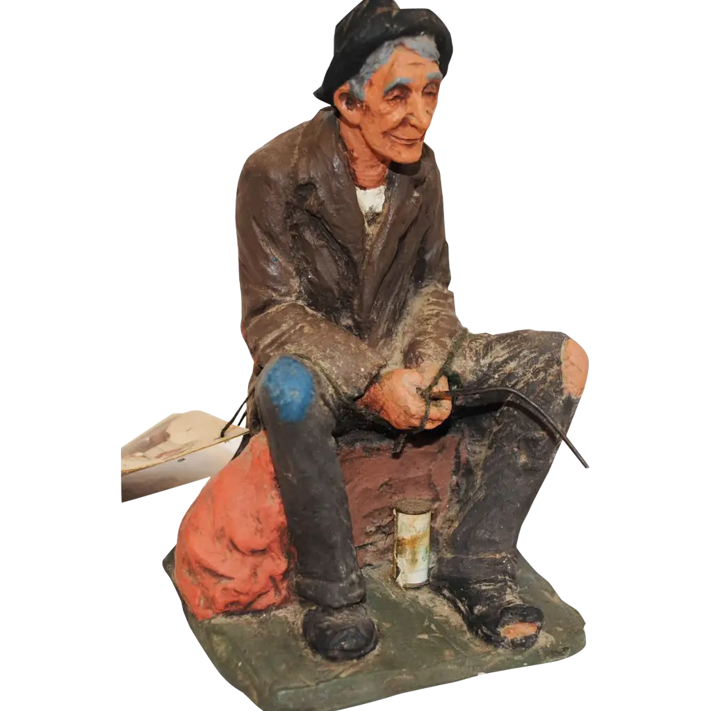 Vintage Old Man Figurine