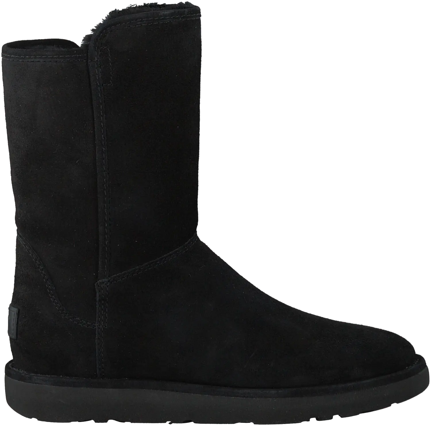 Black Suede Winter Boot for Cold Weather