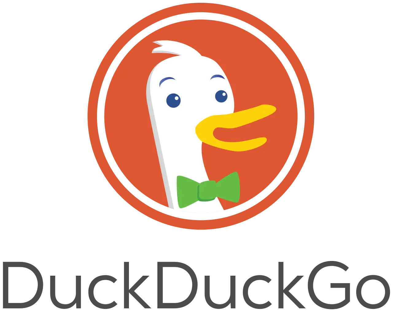 DuckDuckGo Logo with Duck Mascot