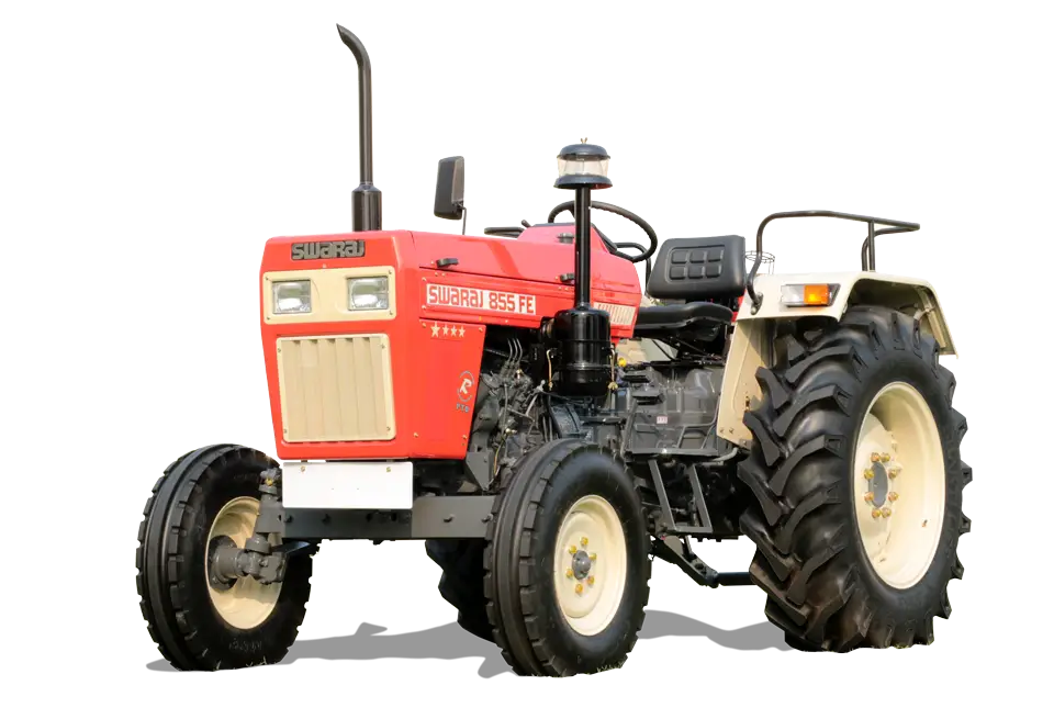 Red and White Tractor Design